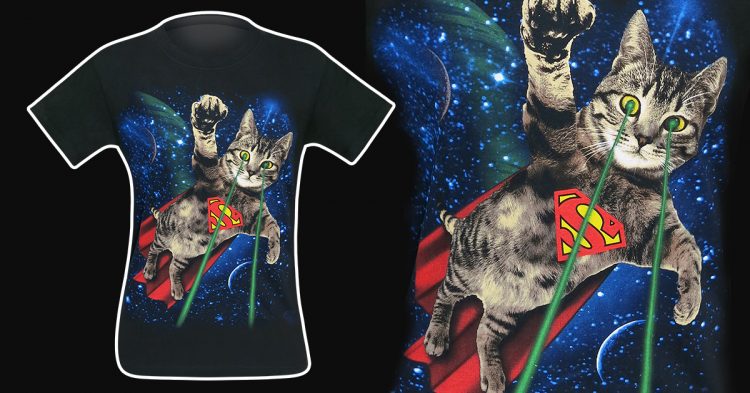 superman cat shirt