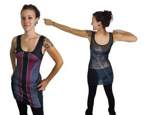 Hawkeye Costume Womens Mesh Back Dress