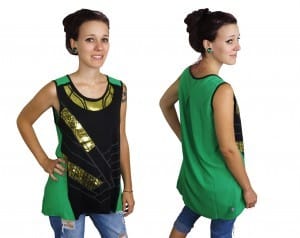 Loki Foil Costume Womens Tank Top