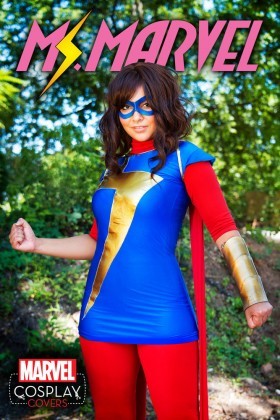 The costume cover for Ms. Marvel