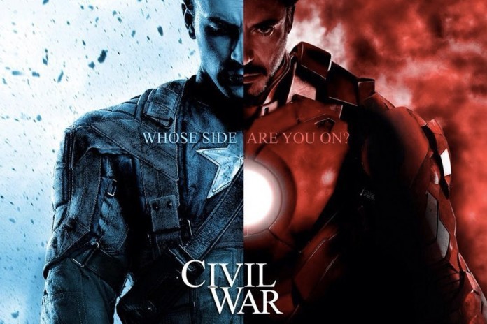 The official poster image for Captain America; Civil War