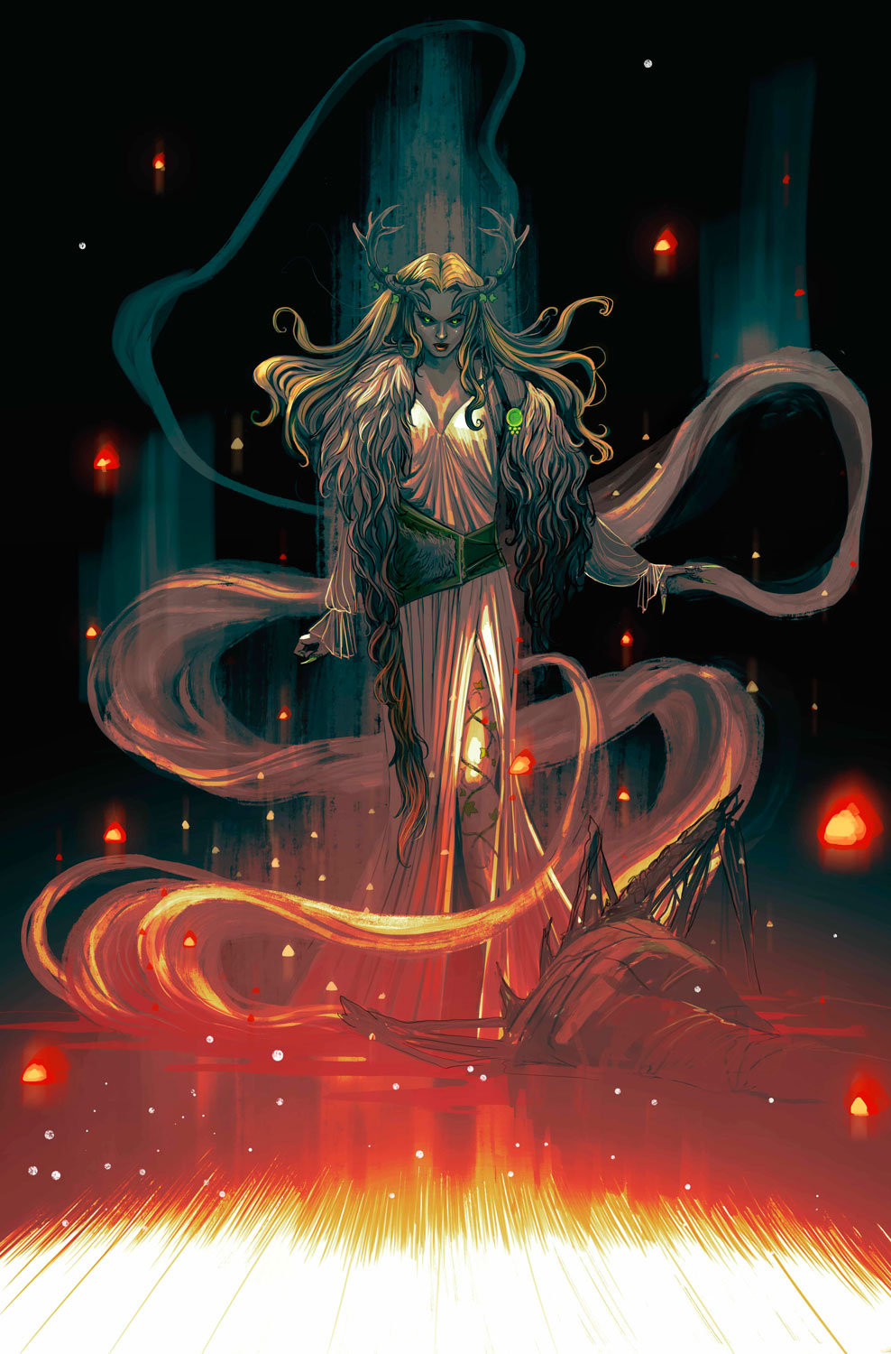 Just one example of the cool art to be found in 1602: Witch Hunter Angela #1