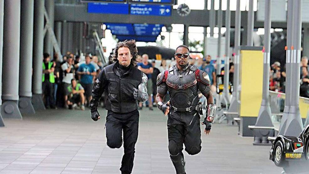 Winter Soldier and Falcon set photo