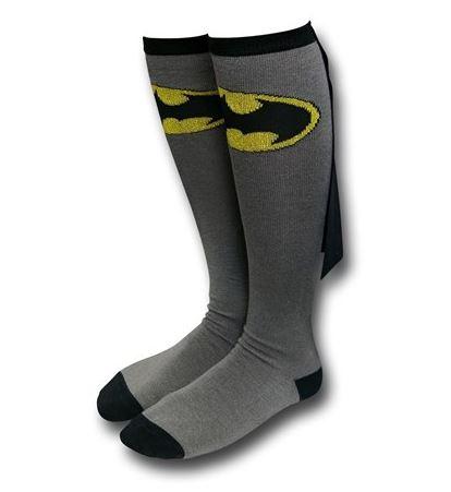 Batman Caped Women's Grey Knee-Highs Socks