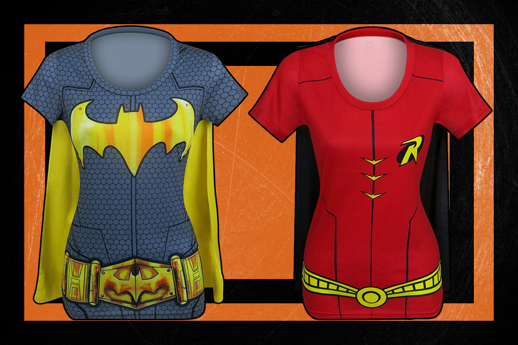 Check out these awesome Batgirl and Robin Sublimated Costume Tees!