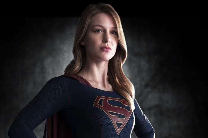 Supergirl affecting the proud stance!