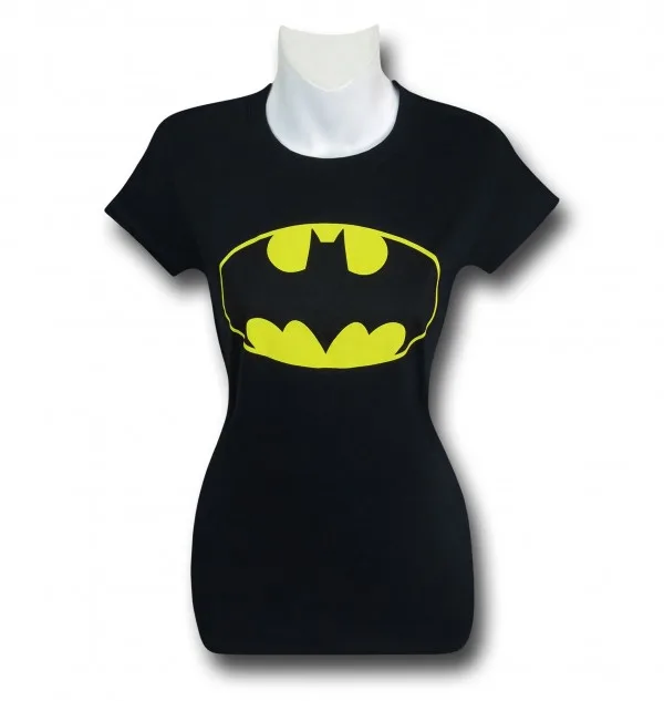 The Women's Batman Symbol T-Shirt, offered at a reduce price during our Black Weekend Sale!