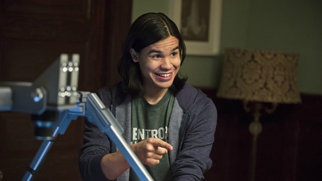 Cisco is imbued with the powers of classic DC comic book character, Vibe.