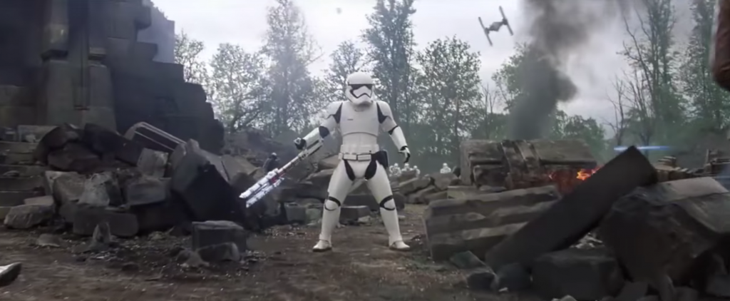 An anti-lightsaber weapon in Star Wars: The Force Awakens.