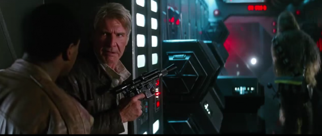 Han Solo and Finn prepare themselves in the latest Star Wars TV Spot.