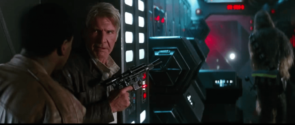 Han Solo and Finn prepare themselves in the latest Star Wars TV Spot.