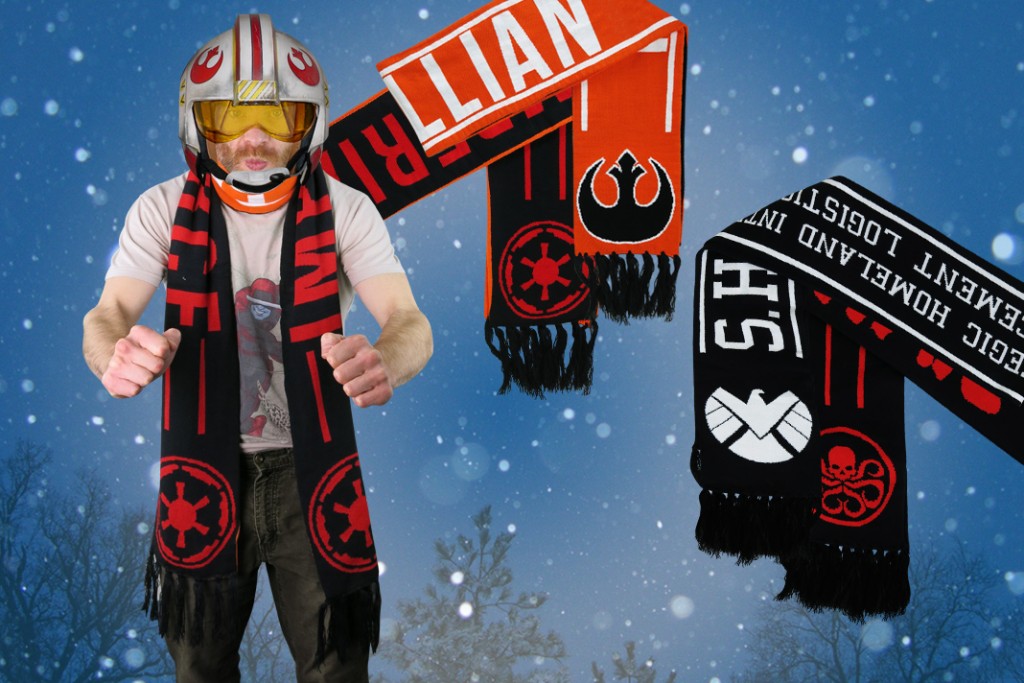 Check out our nifty reversible scarves!