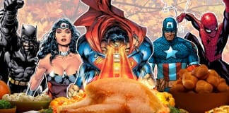 Superheroes celebrate Thanksgiving!