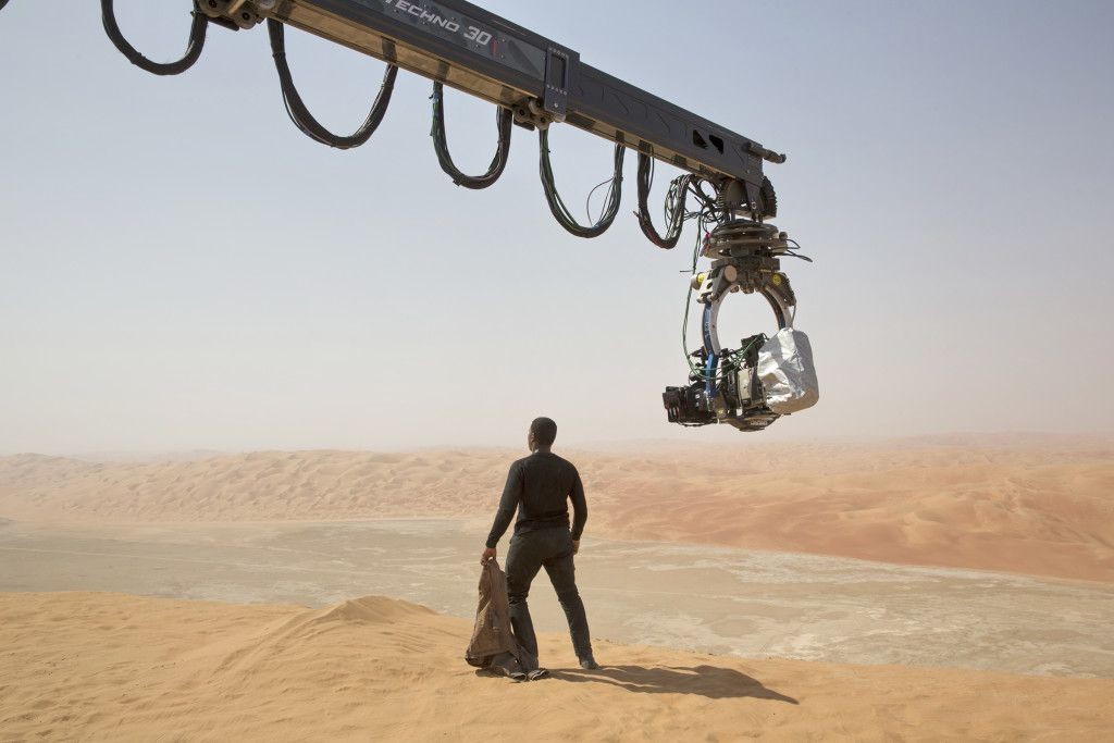 On the set of Star Wars: The Force Awakens