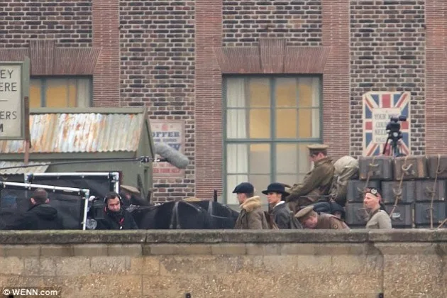 Photos on the set of Wonder Woman!