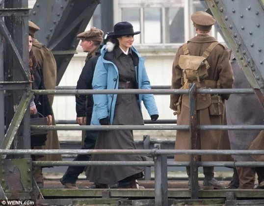 Photos on the set of Wonder Woman!