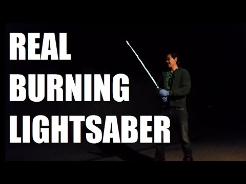 Somebody Made a Real Burning Lightsaber