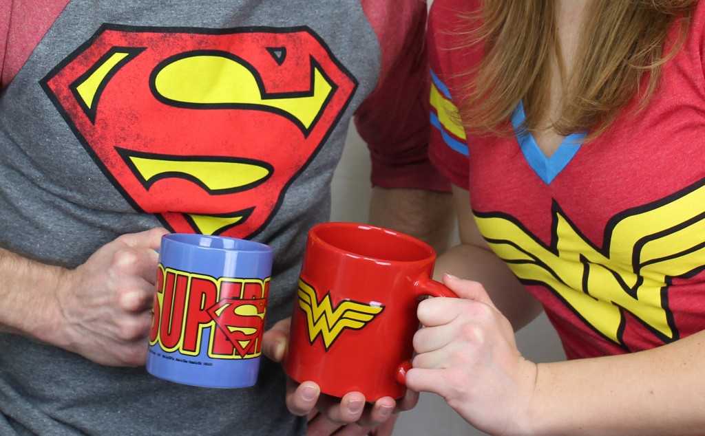 Superman and Wonder Woman mugs!