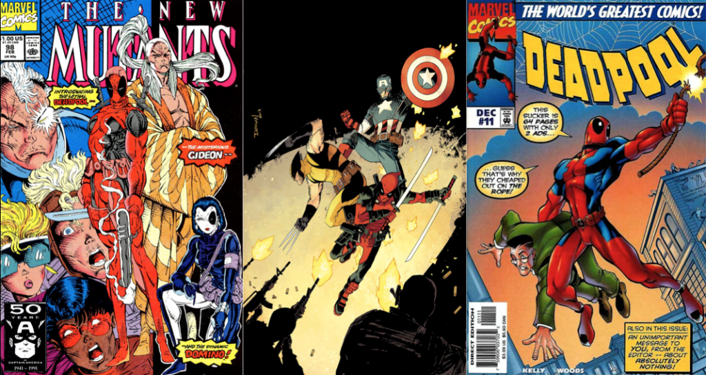 New Mutants #98, Deadpool #15 (2013), Deadpool #11 (1997)