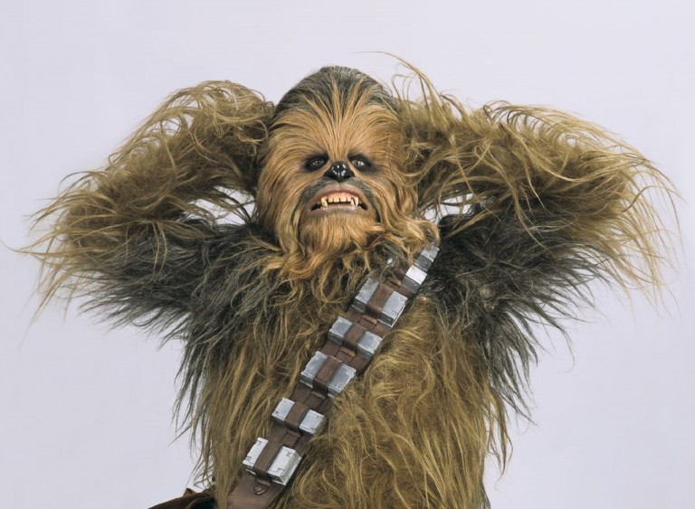 Chewbacca tweets Star Wars script!