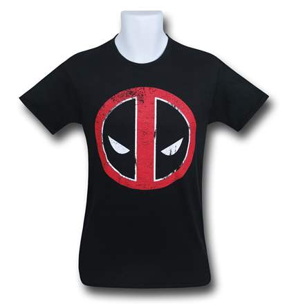 Deadpool Distressed Symbol T-Shirt