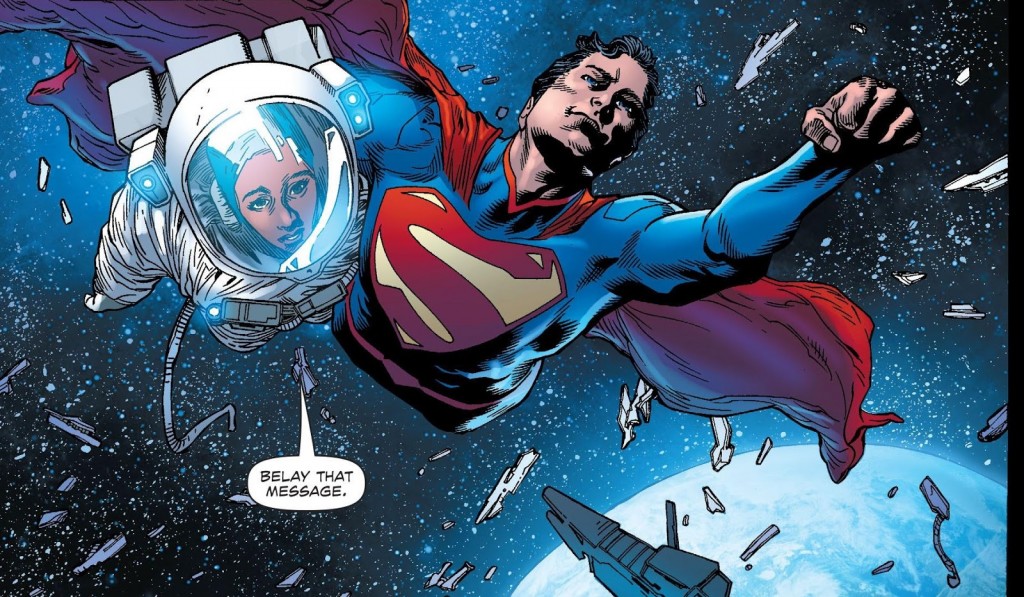 Superman in space!
