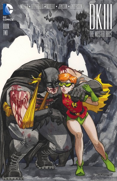 Dark Knight III: The Master Race Book 2 convention variant cover by Jill Thompson.