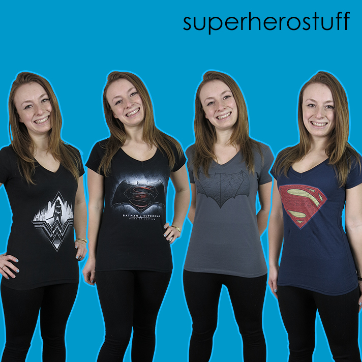 New Batman V Superman T-Shirts for Women!