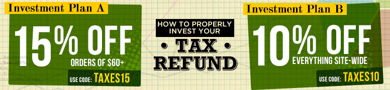 It's Superherostuff's TAX REFUND SALE! Invest in US!