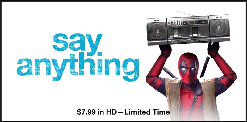 Deadpool Appropriates iTunes in Hilarious Ad Campaign!