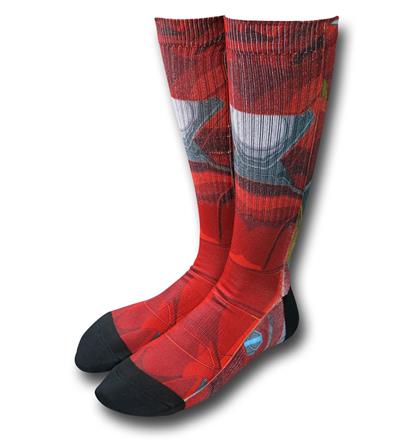 Captain America Civil War Iron Man Sublimated Costume Socks
