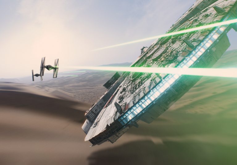 Star Wars Episode 8 Aerial Shows Millennium Falcon