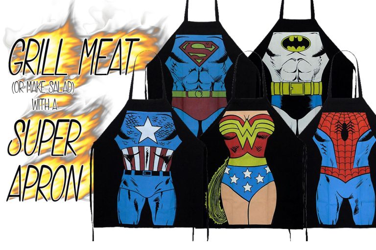 Get Ready for Cooking and Sloppy Eating with Our Superhero Aprons!