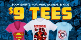 Superherostuff's $9 T-Shirt Sale!