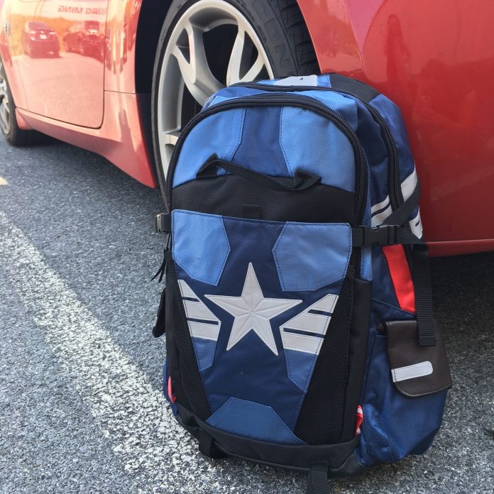 It's the Captain America Civil War Cap Laptop Backpack!