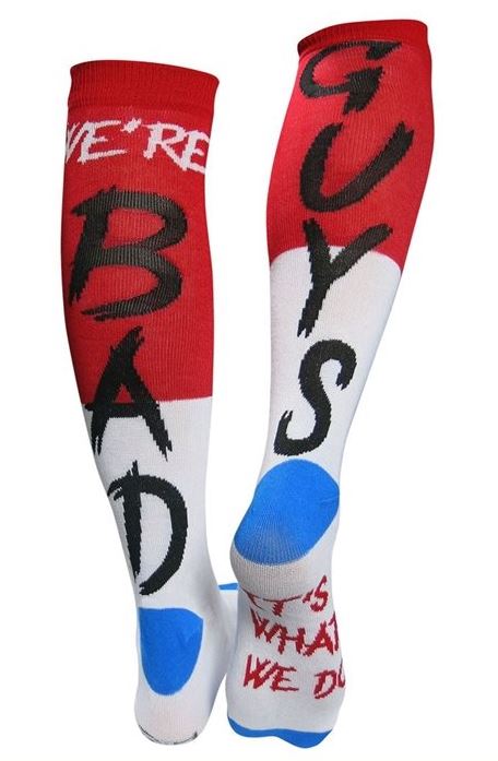 Our EXCLUSIVE Suicide Squad Harley Quinn Bad Guys Socks