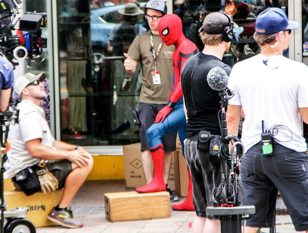 New Images of Spider-Man on the Set of Spider-Man: Homecoming!