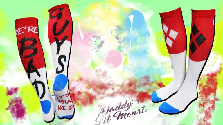 Our EXCLUSIVE Suicide Squad Harley Quinn Bad Guys Socks