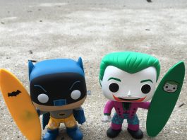 The Batman and Joker 'Surf's Up' POP Vinyl Figures