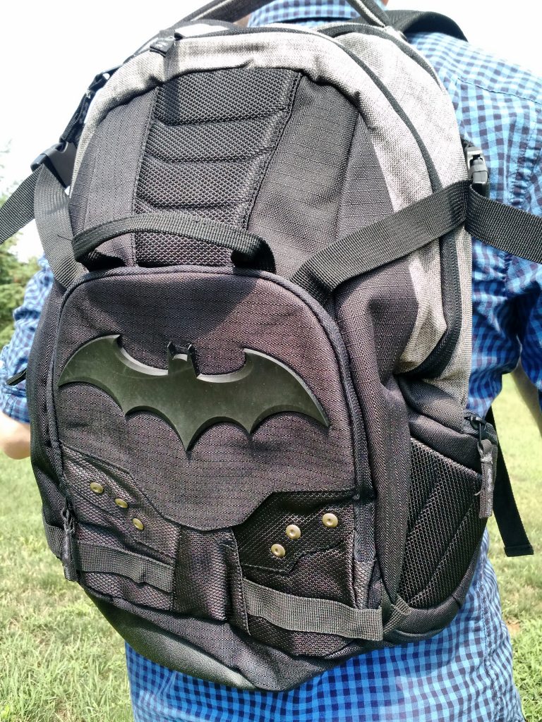 It's the Batman Symbol Two-Tone Built Backpack