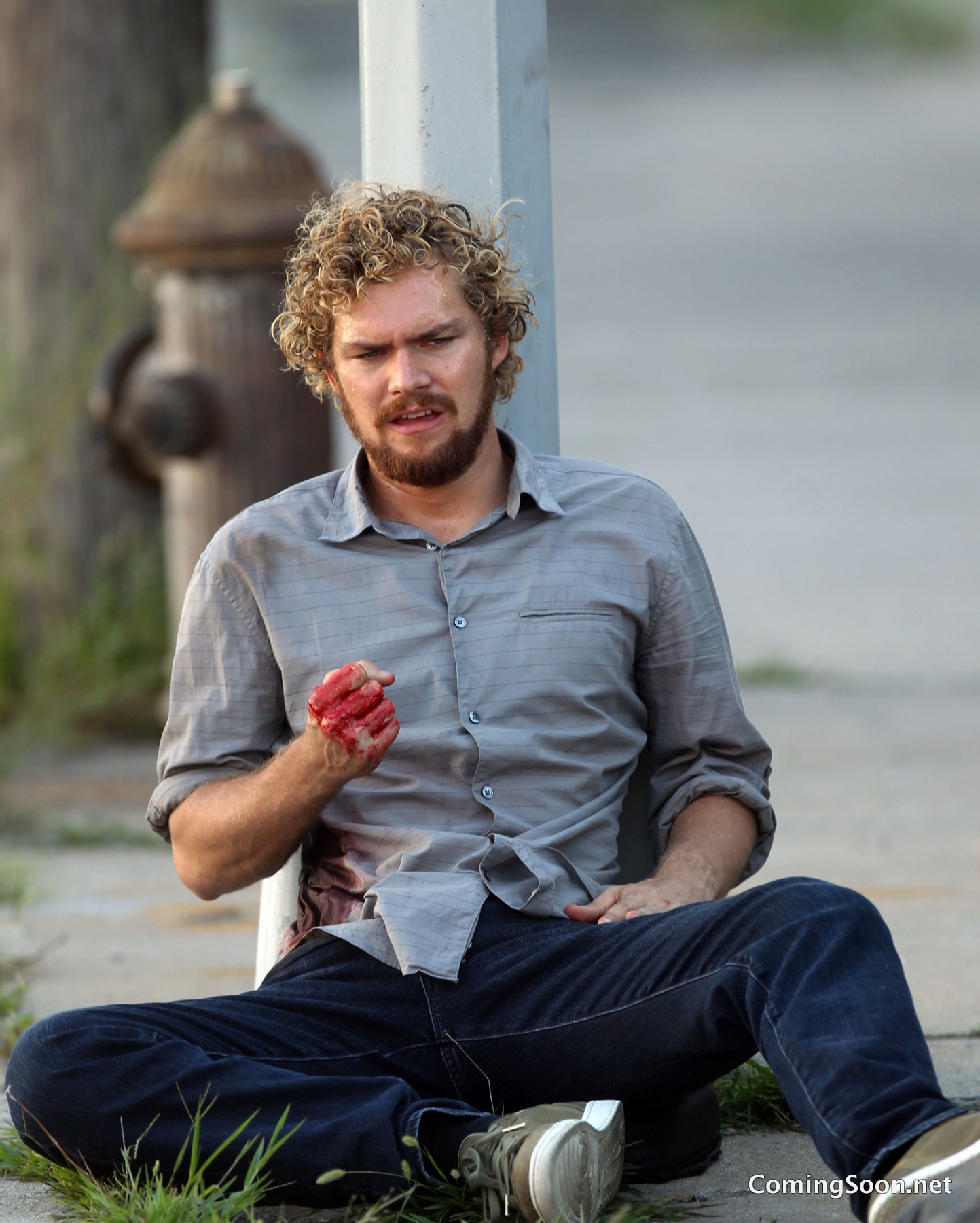 New Image of Bloody Danny Rand on the Set of Marvel's Iron Fist