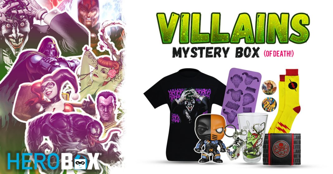 Celebrate Wanton, Costumed Criminality with the Official Villains HeroBox (of death)!