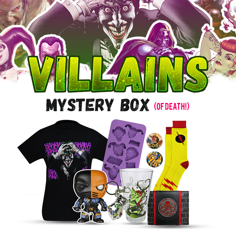 Celebrate Wanton, Costumed Criminality with the Official Villains HeroBox (of death)!