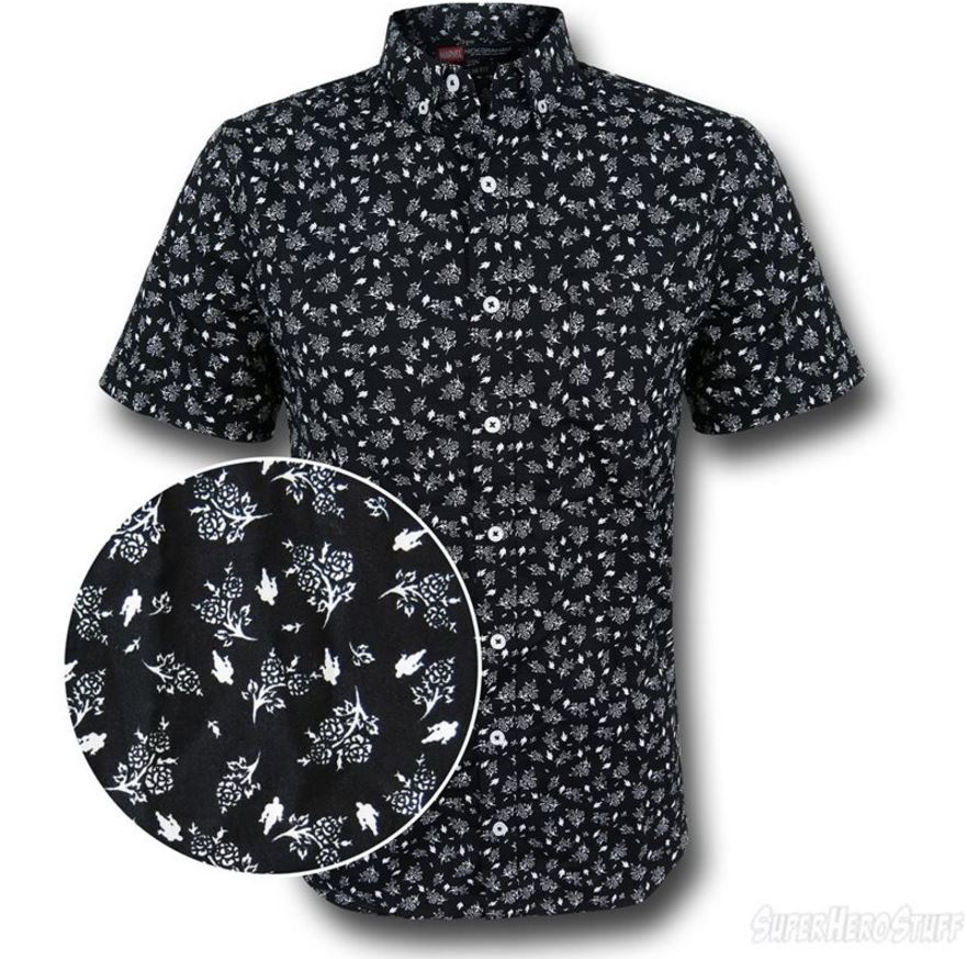 It's the Iron Man Floral Print Men's Button Down Shirt!