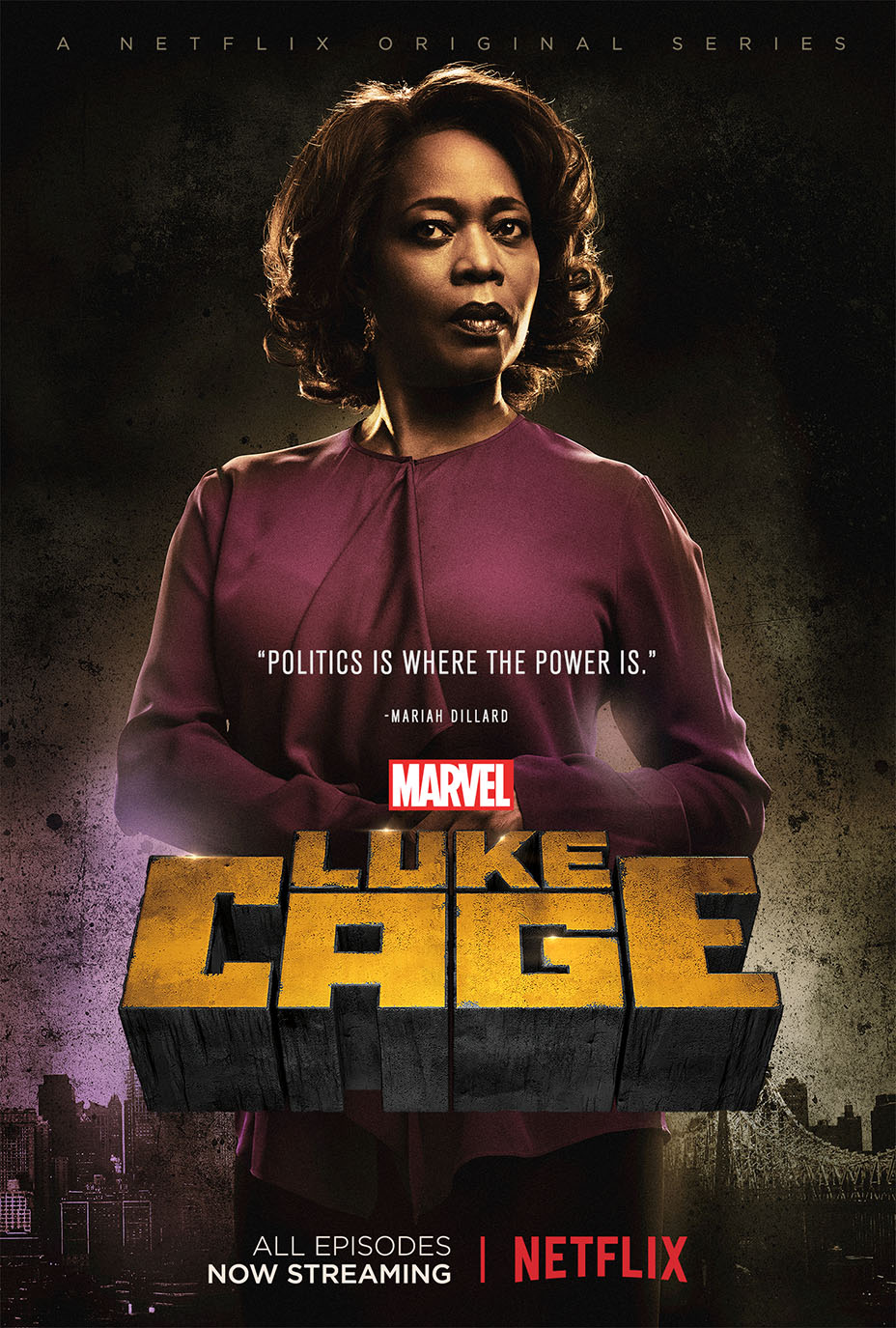 New Luke Cage Posters for Shades Alvarez, Mariah Dillard and Cottonmouth