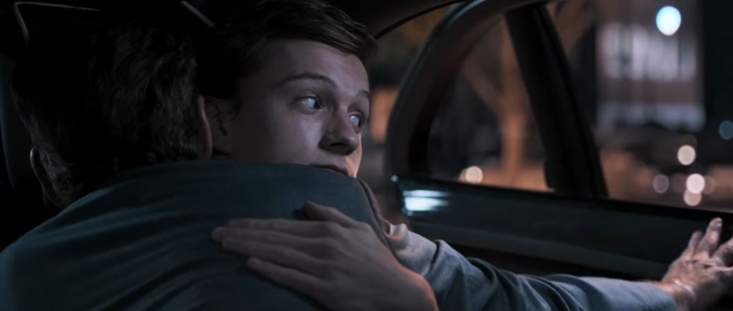 Then we see Peter talking to Tony in his limo. Immediately, we get a glimpse of Spidey's future. He's very inquisitive about the Avengers, and how one joins, alluding to his appearance in future Avengers movies. Perhaps even Infinity War?