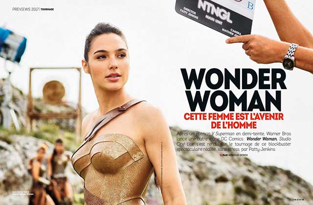Behind the Scenes Wonder Woman Shots from French Magazine