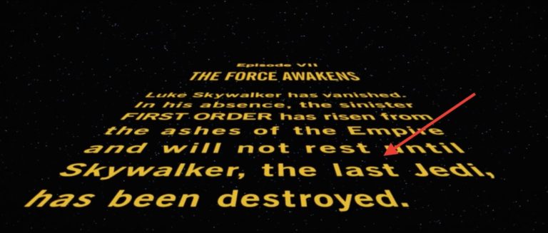 Director Rian Johnson Teases THE LAST JEDI Opening Crawl from Editing Bay