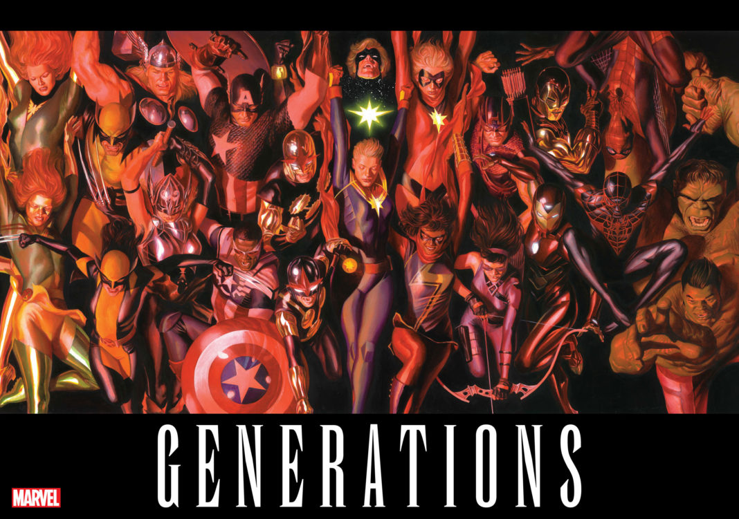 The Biggest and Best Heroes Team-up for a Titanic Tale Marvel Comics Presents GENERATIONS